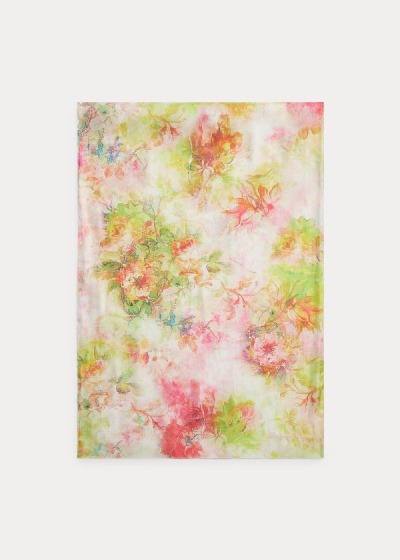 Women's Ralph Lauren Floral Satin Scarf | 537602MFK